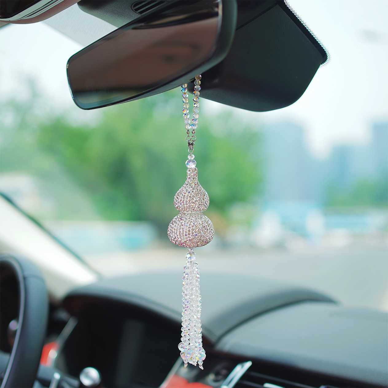 Luxury Crystal Diamond Car Pendant Car Hanging Ornament