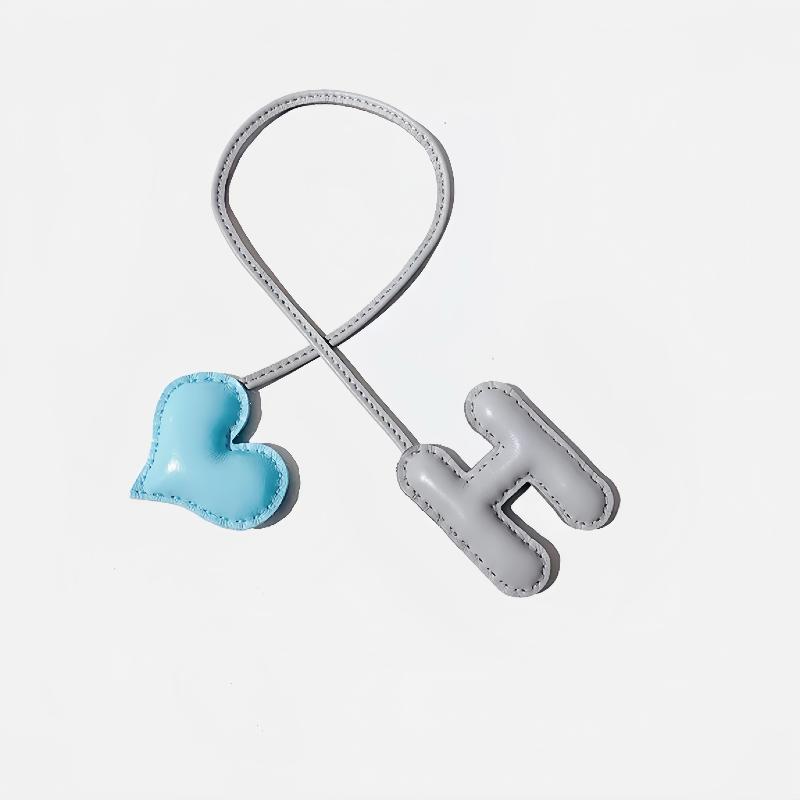 H Letter shaped heart-shaped car mirror hanging decoration