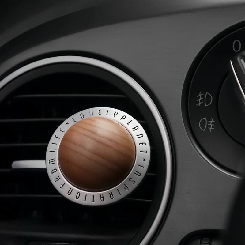 Wooden circular planet Car Air Freshener Clip