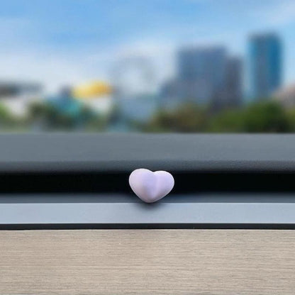 Colorful heart-shaped Car Air Freshener Clip, Rose fragrance, Up to 90 Days